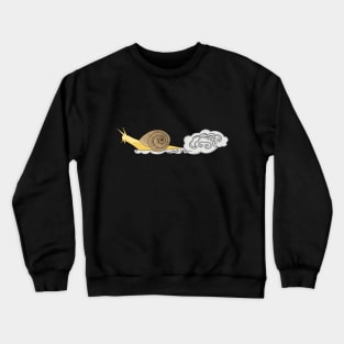 Speedy Snail with Dust Cloud Crewneck Sweatshirt